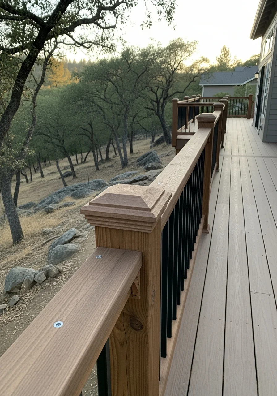 Detailed view of professional work on an El Dorado County home showing craftsmanship suited to mountain and foothill conditions.